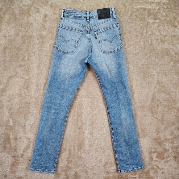 Levi's Made & Crafted Big E 501 Jeans Blue Denim Women's Size 24x28 Button Fly - Picture 2 of 16